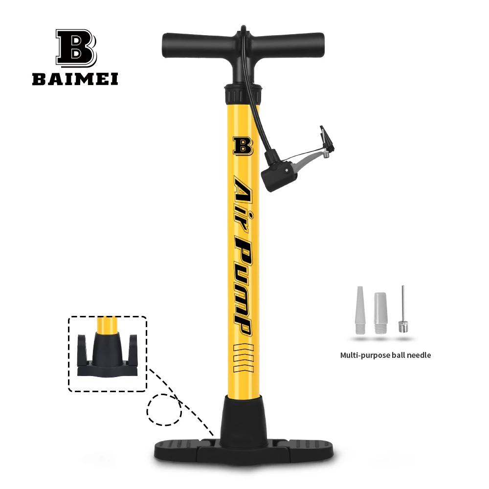 BM Factory Hot Sale Bicycle Pump Durable Alloy Tube PVC Air Tube MTB Bicycle Basketball Floor Tire Inflator Cycling Accessories