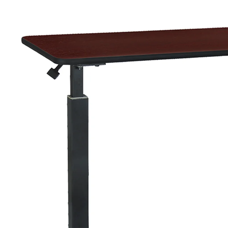 Оптовая Продажа с фабрики дешевый регулируемый по высоте переносной обеденный стол в форме больницы газовый пружинный Портативный Обеденный Стол