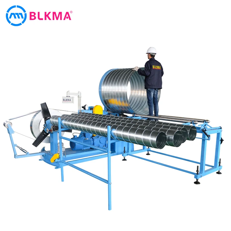 hvac air duct round tube spiral pipe forming machine price