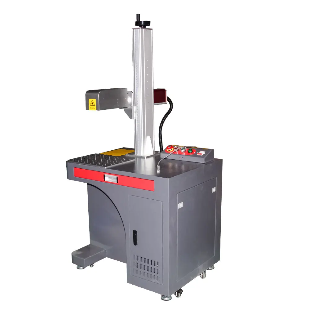 JPT MOPA M7 50W 60W 100W JPT 2.5D 3D Fiber laser marking machine with EZCAD3 software