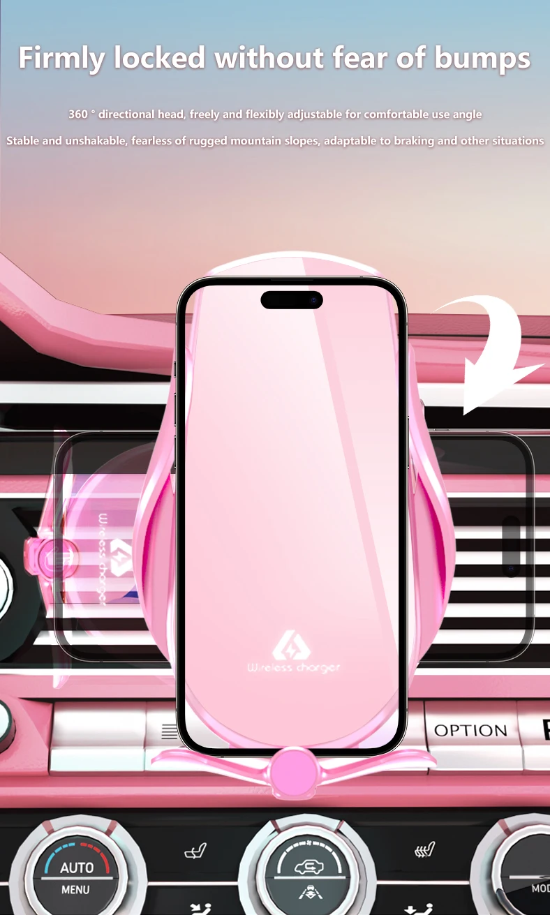 Rapid Charging Strong Magnetic Wireless Car Phone Stand Universal Wireless Charger Phone Holder for Car motor vehicles