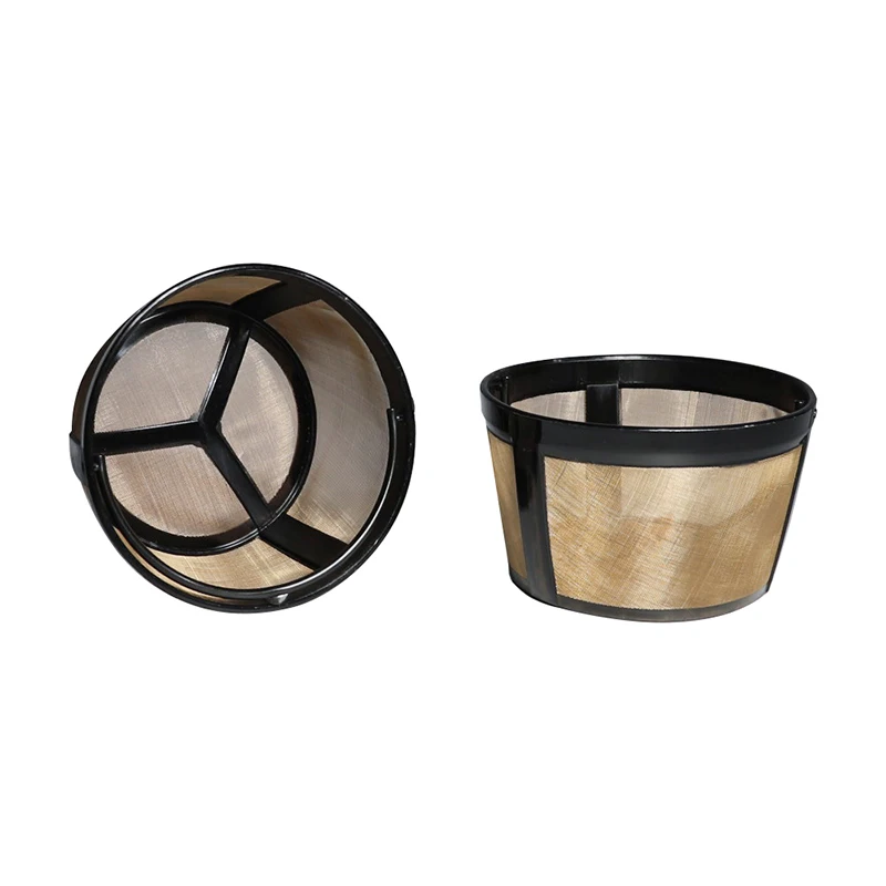 Перманентный фильтр для кофе в стиле корзины из нержавеющей стали золотого цвета для кофе на чашках Mr. Coffee 10-12 в стиле корзины для кофеварки