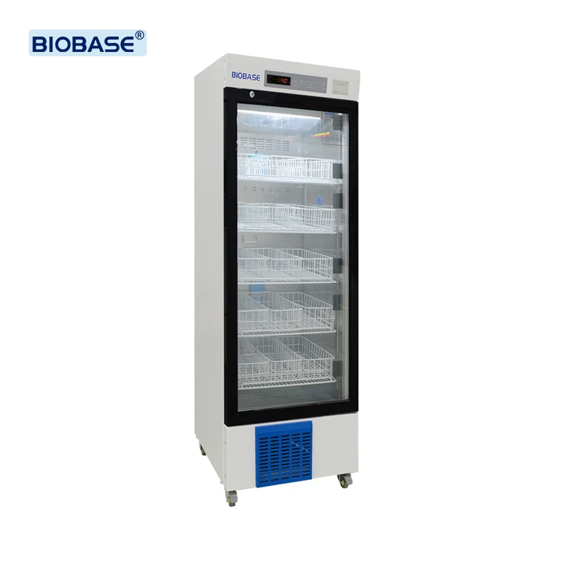 Biobase с двойным слоем стекла двери медицинский холодильник 4 градусов холодильник банк крови (1600366685456)