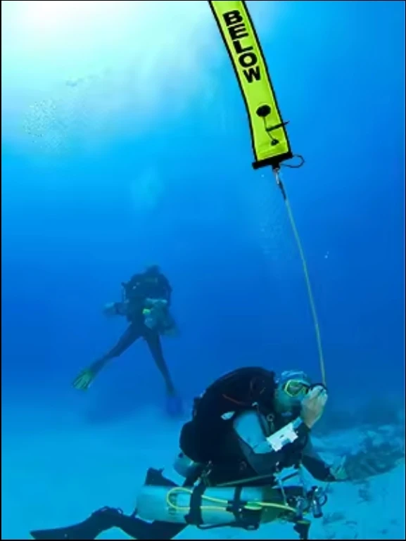 Surface Marker Buoy Colorful Visibility Safety Inflatable Scuba SMB Dive Alert Diver Below Diving Safety Gear Equipment