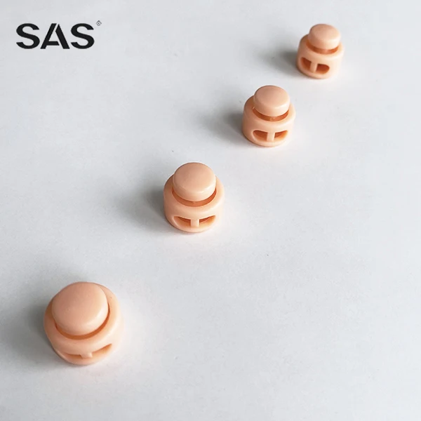 SAS Ready to Ship High Quality Double Hole Plastic Cord Lock Stopper For Garment Hats