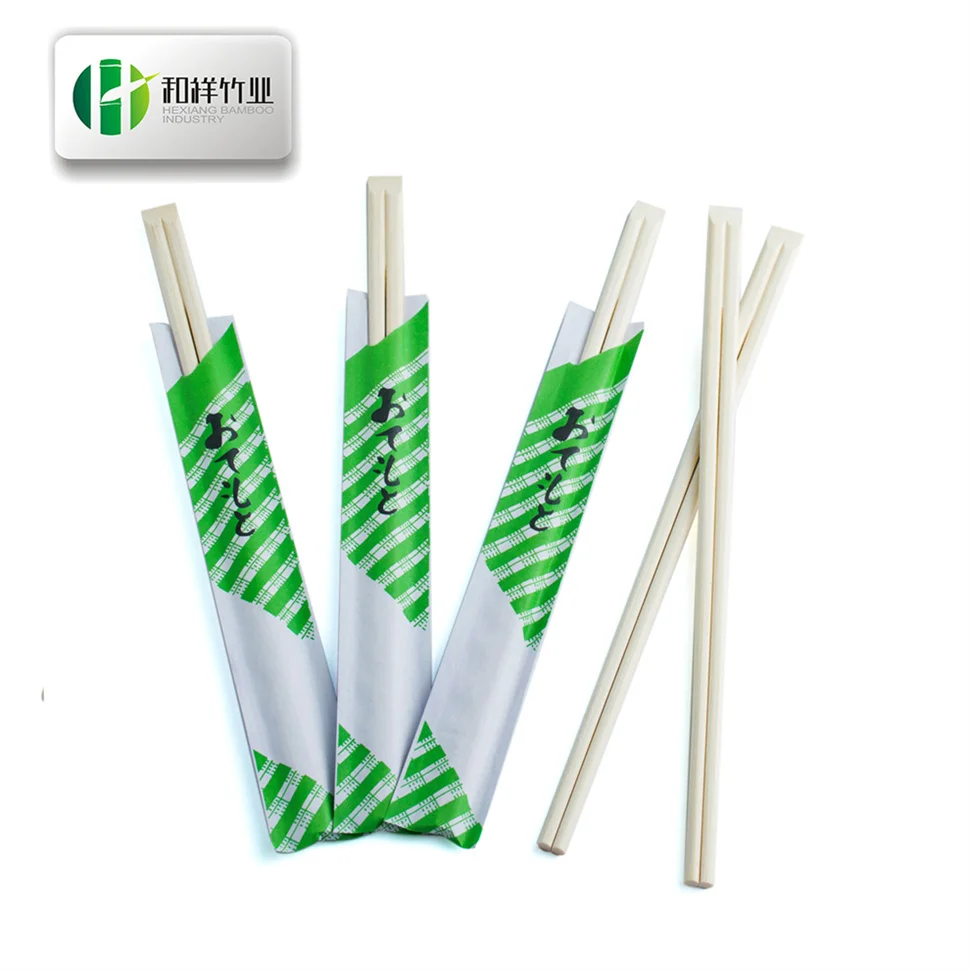 High End Efficiency Healthy Hashi Handmade Green Disposable Bamboo Chopsticks