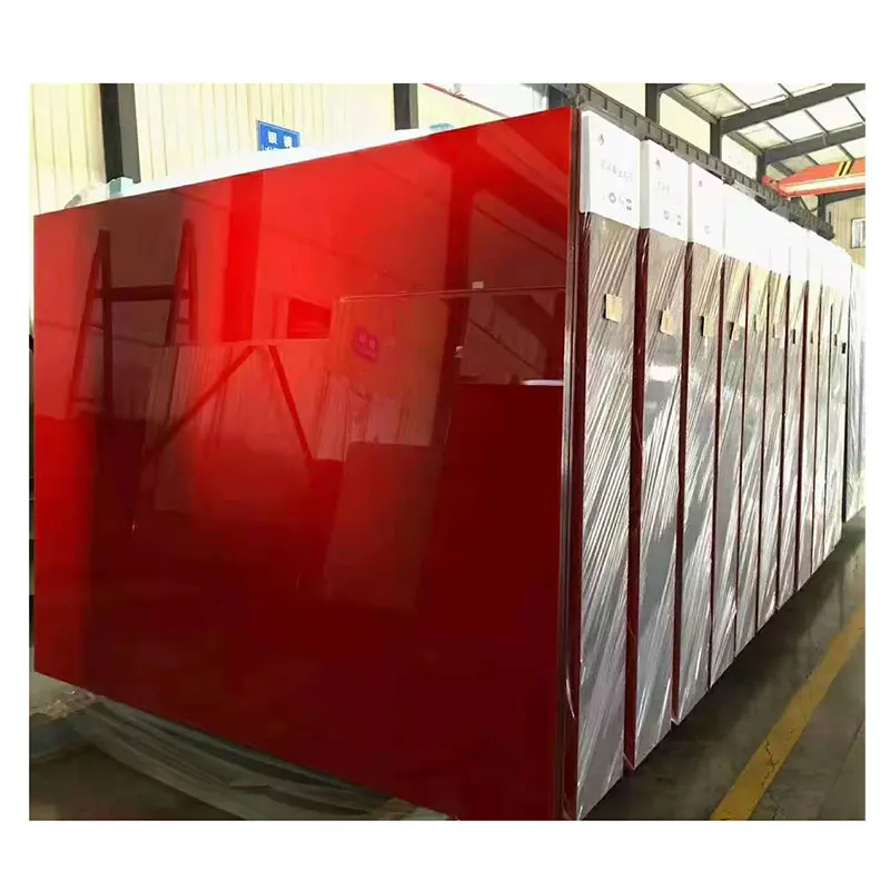 lacquered  glass 3mm-12mm decorative color painted lacquered  glass for cabinet
