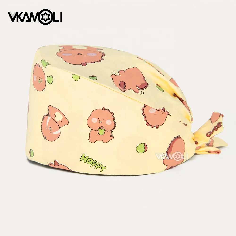 [Ready Stock] Кепка с мультяшным арбузом и милым принтом кепка для медицинских работ хирургическая шапочка операционной