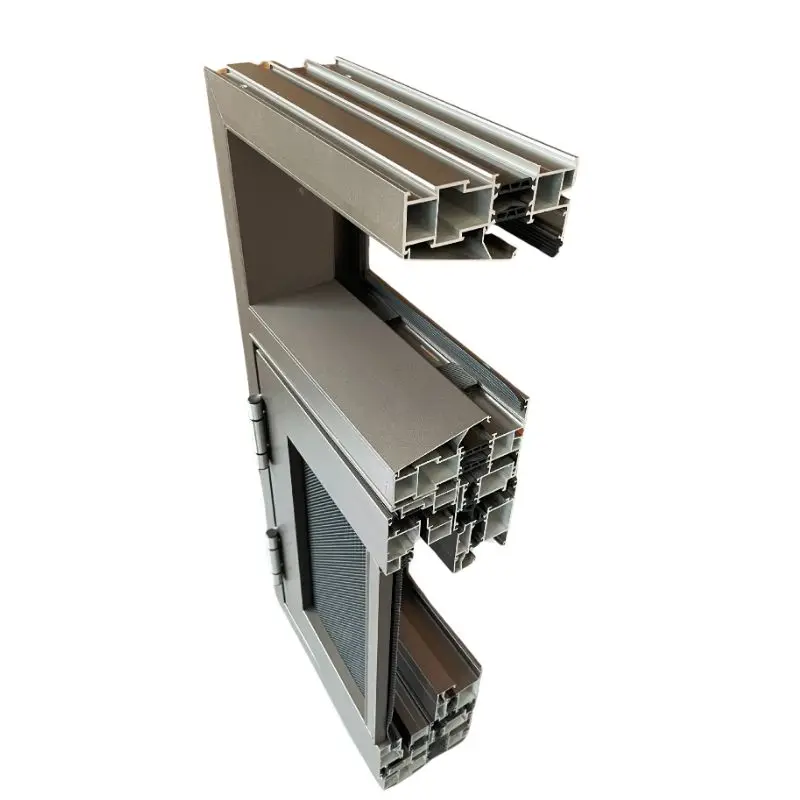 Soundproof Casement Bay Popular Double Glazed Aluminum Window Aluminium French Window Modern Swing Stainless Steel Hanging