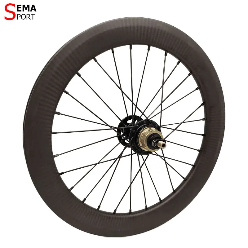 349HV3-TW T700 Carbon 3spoke set Taiwan Hubsmith Hub Folding Bicycle Long Warrnaty 349 Trispoke Wheel