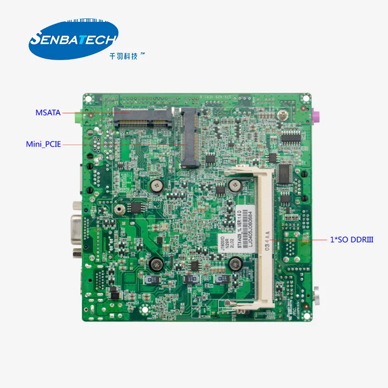 New Arrival Computer Motherboard J1900 Core Processor Gigabit Ethernet Chip DDR3 Slot up to 8GB Mini PC Mainboard