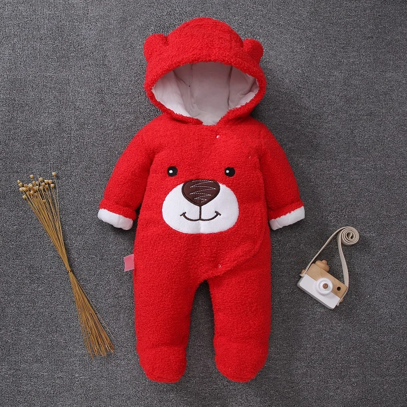 
Wholesale 100% cotton stylish long sleeve infant newborn baby boys winter clothes rompers baby winter romper set 