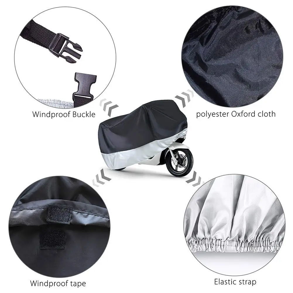 UV protection 210D polyester waterproof motorcycle cover