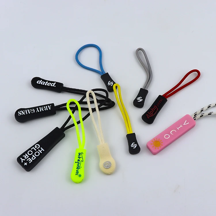 Оптовая продажа, резиновые застежки на молнии, сменные премиальные ярлыки на молнии, удлинитель шнура, фиксатор для багажа, рюкзаков, курток,