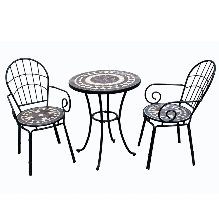 Набор из 3 предметов для бистро с керамической мозаикой