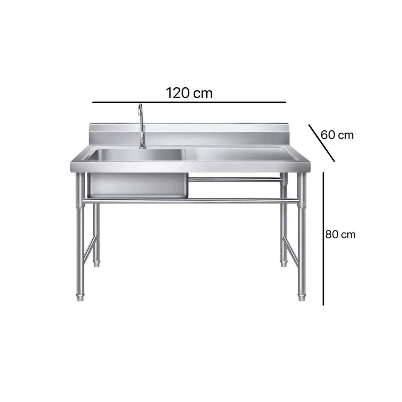 Kitchen water basin 1 flat 1 pit Commercial equipment does not modify the dishwashing basin