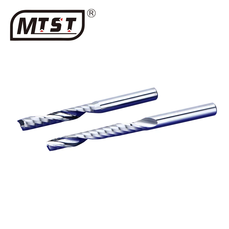 4mm cnc 1flute aluminium milling cutter carbide router bits alu end mill set