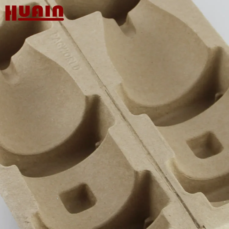 Corrugated pulp molded paper ECO friendly packaging Tray