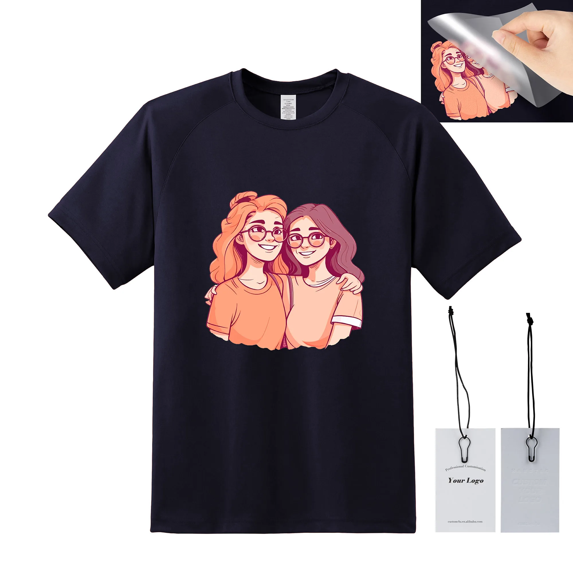 Digital Sublimation Printing Blank Custom Men T Shirt Custom Labels Print And Hang Tags 100% Polyester Custom T Shirts For Men