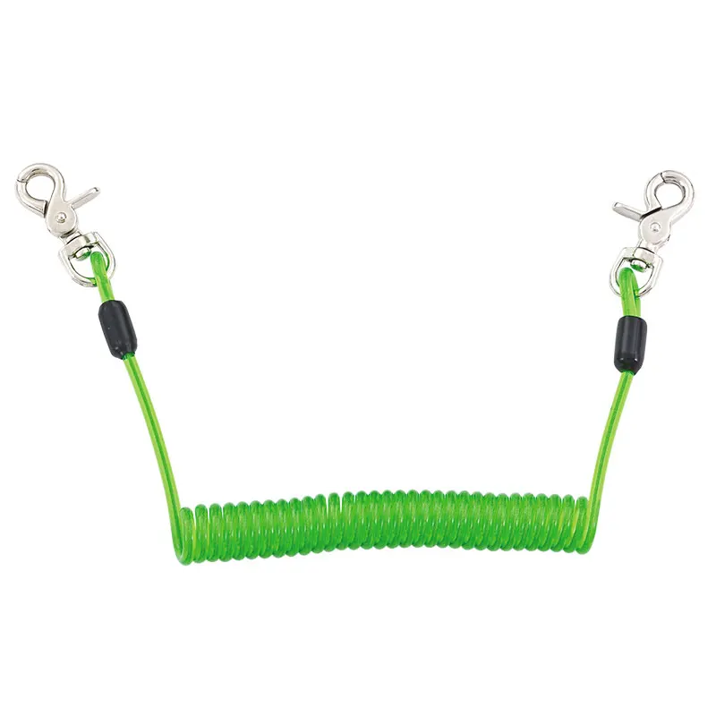 
Flexible Stainless Steel Wirerope+Pu Coiled Tool Lanyard 