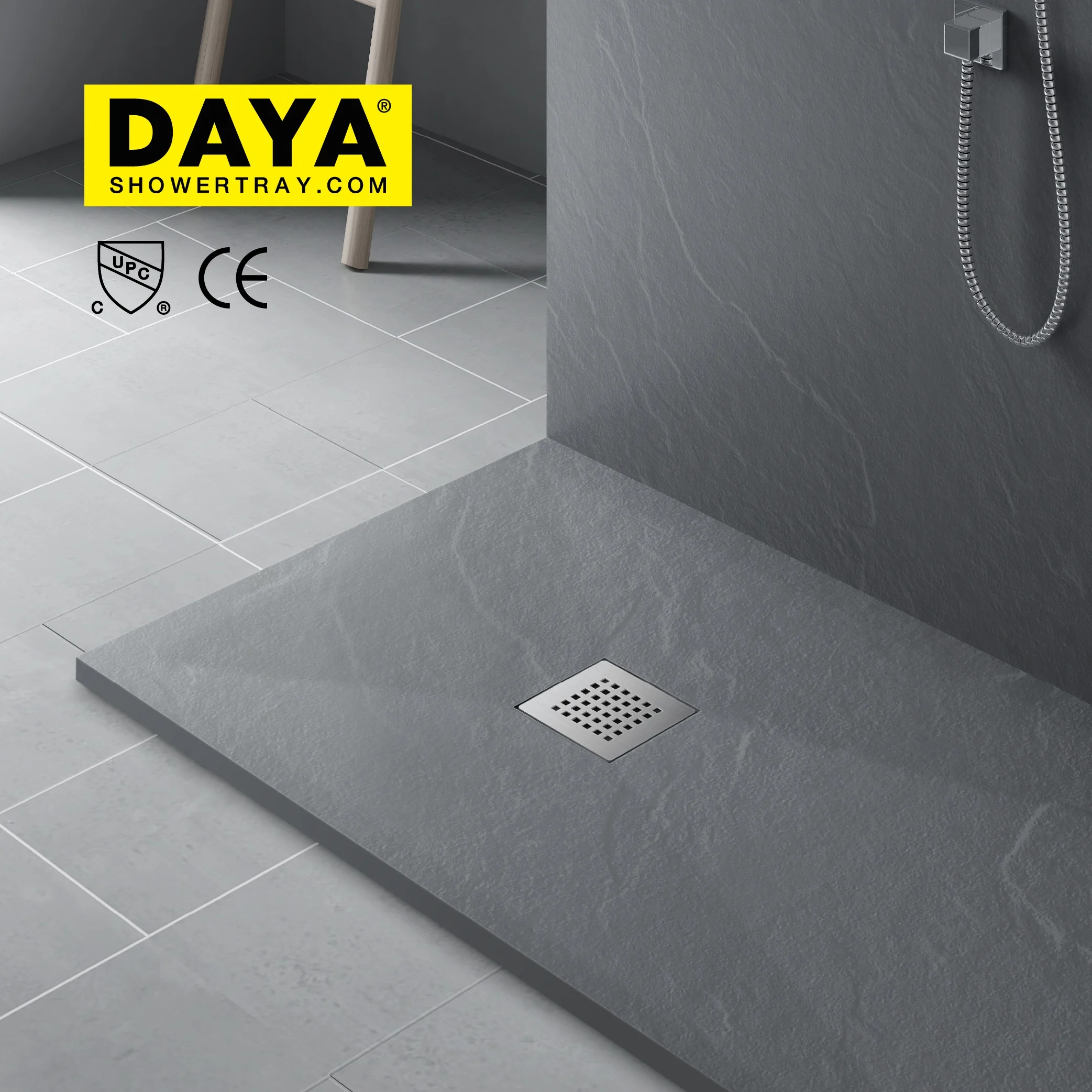 Marble Artificial Solid Surface Stone Resin Shower