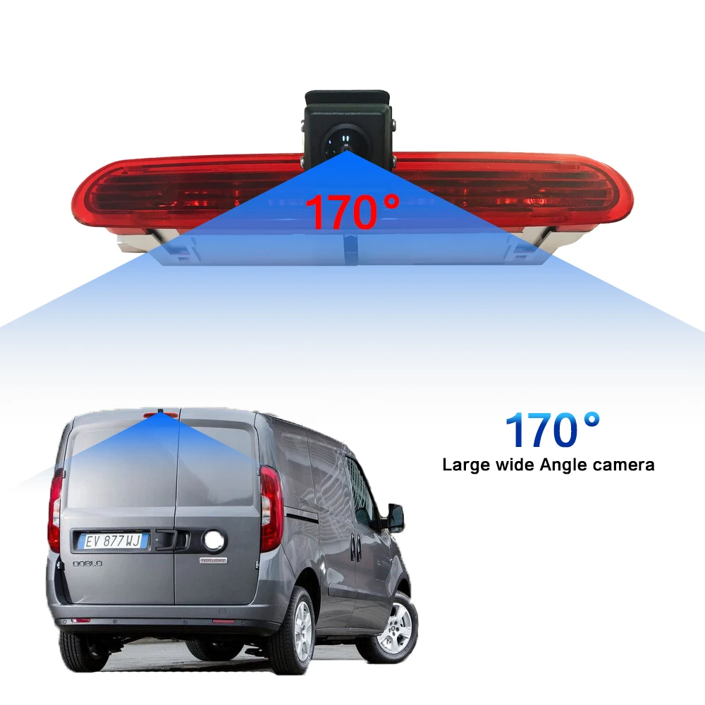 1 7 мм 170 градусов 1000tvl Cvbs стоп-сигнал заднего вида Автомобильный камера для Fiat Doblo 2010-подарки/Opel Combo 2011-2018