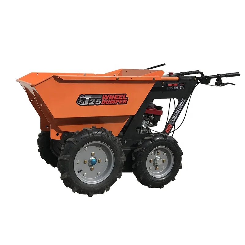  250 кг грузоподъемность 5.5hp Ducar/B & S/Honda приводимая в действие бензиновым двигателем самосвал/самосвал мини