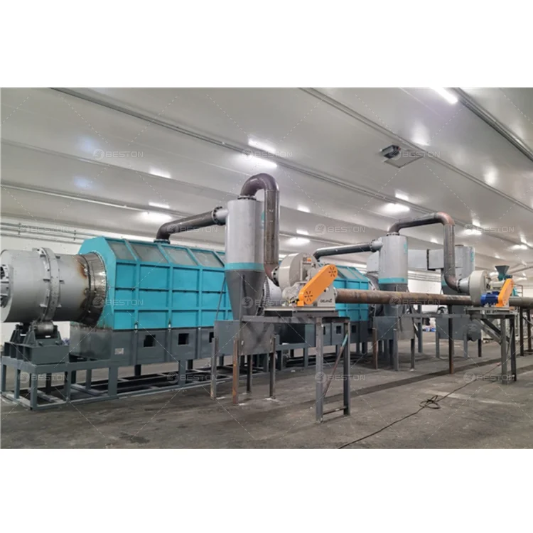 Beston Group BST-10 1 t/h Carbonization Furnace Sugarcane Bagasse Charcoal Making Machine