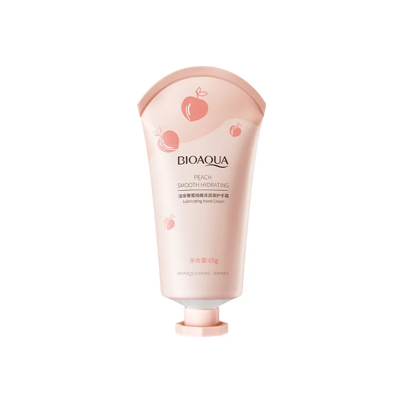 BIOAQUA  peach Hand Cream Moisturizing Hand Cream Anti-drying Exfoliating Hand Care 65g