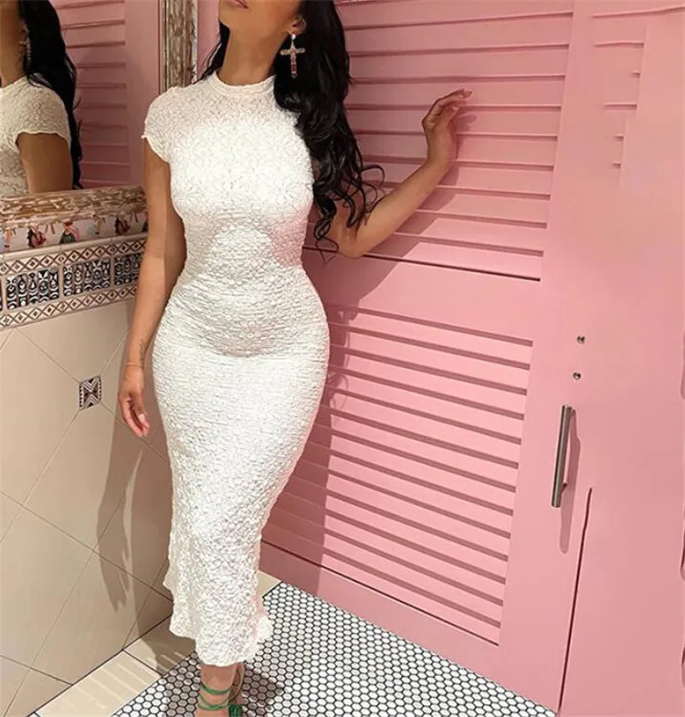 SS170-wholesale long dress crepe fabric floral for dresses white dress for women