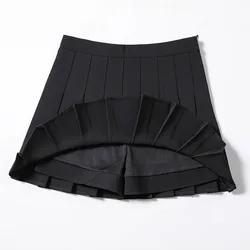 2022 Euphoria Women Fashion Summer High Waist Plaid Pleated Skirt  Female Mini A-Line Stitching Button Bottom Girls Dance Skirts