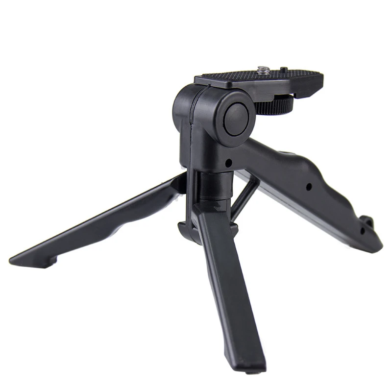 Portable Folding Mini Tripod Stand for Selfie Stick Adjustable Webcam Stand Desktop Stabilizer Mini Camera Tripod