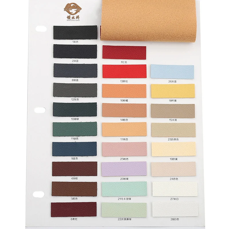 Factory Direct 1.2 mm Semi PU Vegan Texture Artificial Faux Cow Upholstery Sofa Synthetic Leather Fabric Supplies for Sofas