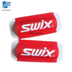 Sell well printed red fabric cross country racing nordic ski strap custom ski set