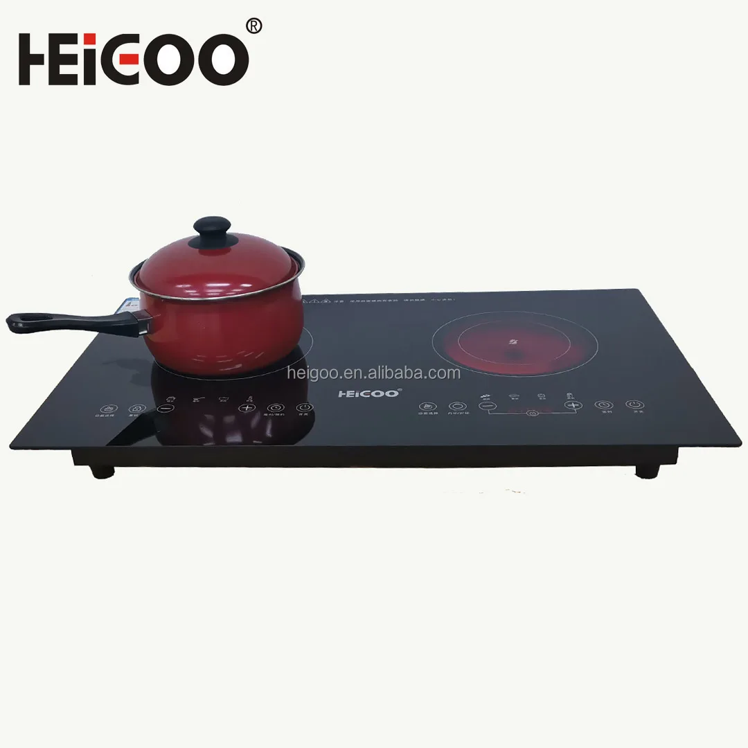 Multi Quality Double Induction Table Top Wok Electric Burner Cooker