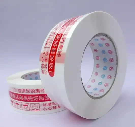 Customized Printed BOPP Packing Tape with Acrylic Adhesive Single Sided Carton Sealing Packaging Box Featuring Brand Color Logo