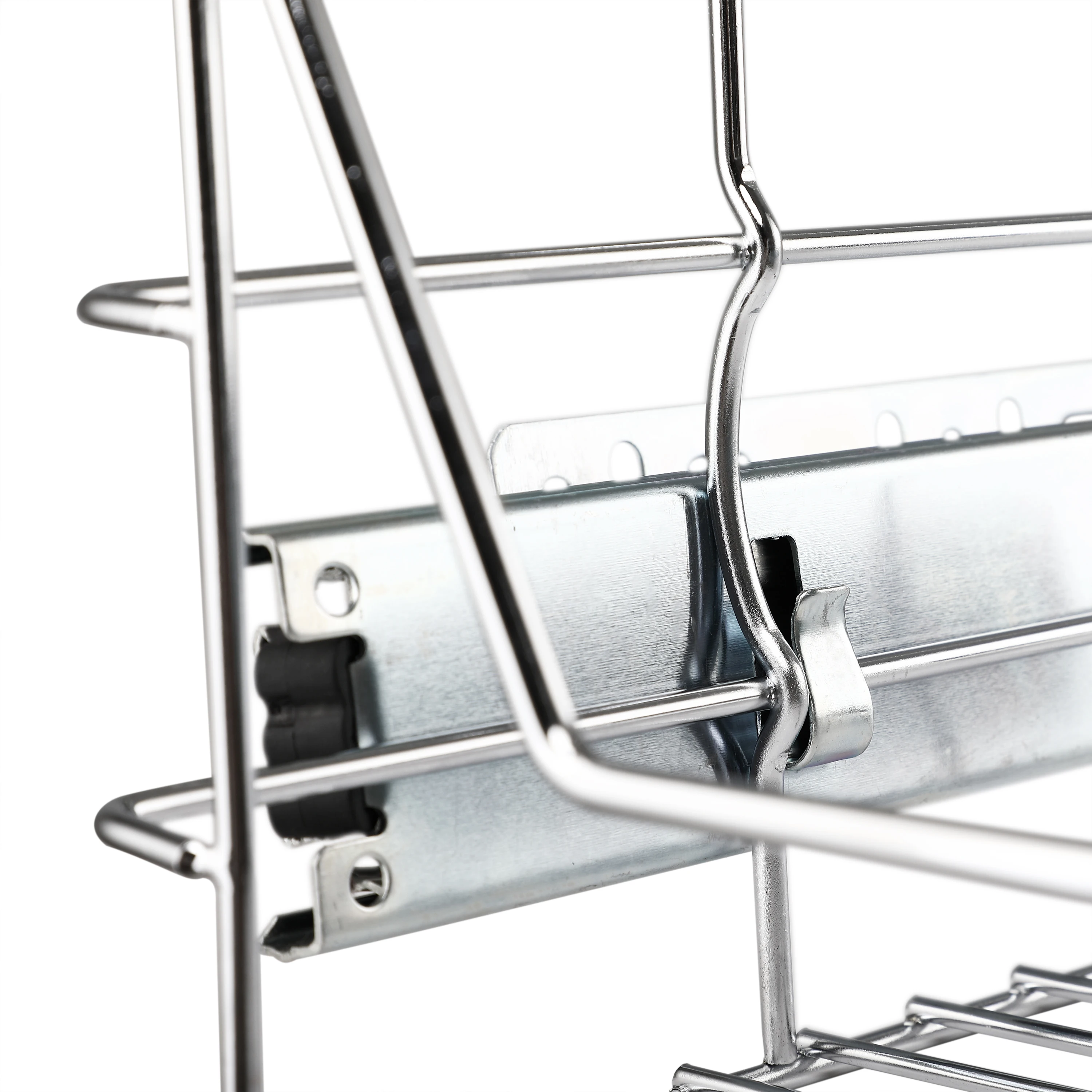 Easy Installation Heavy Duty Chrome Telescopic Rack Pull Out Wire Basket Storage Unit for Kitchen Base Drawer