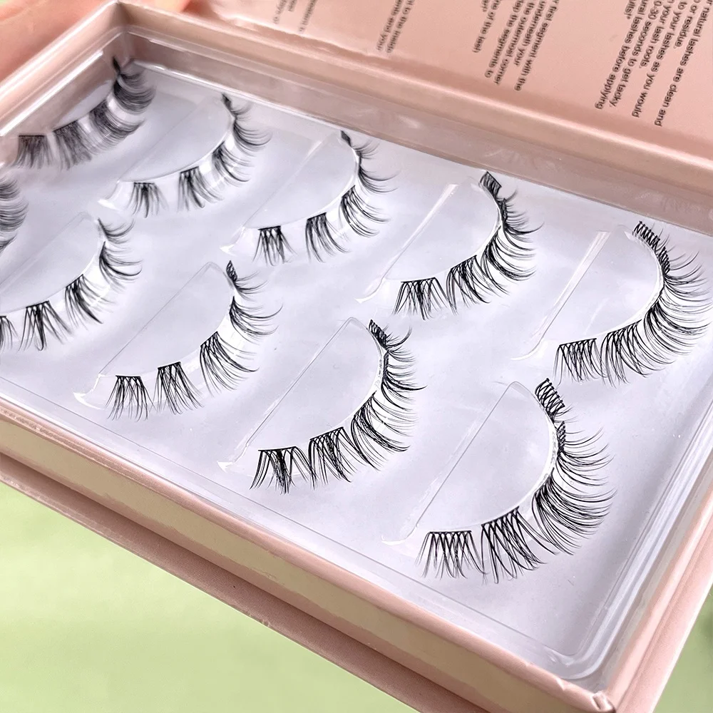 Diy Cluster 3D Lashes Wholesale Russian Cluster Lashes Custom Eyelash Segments Korean Silk Diy Segmented Lash Extension Kit