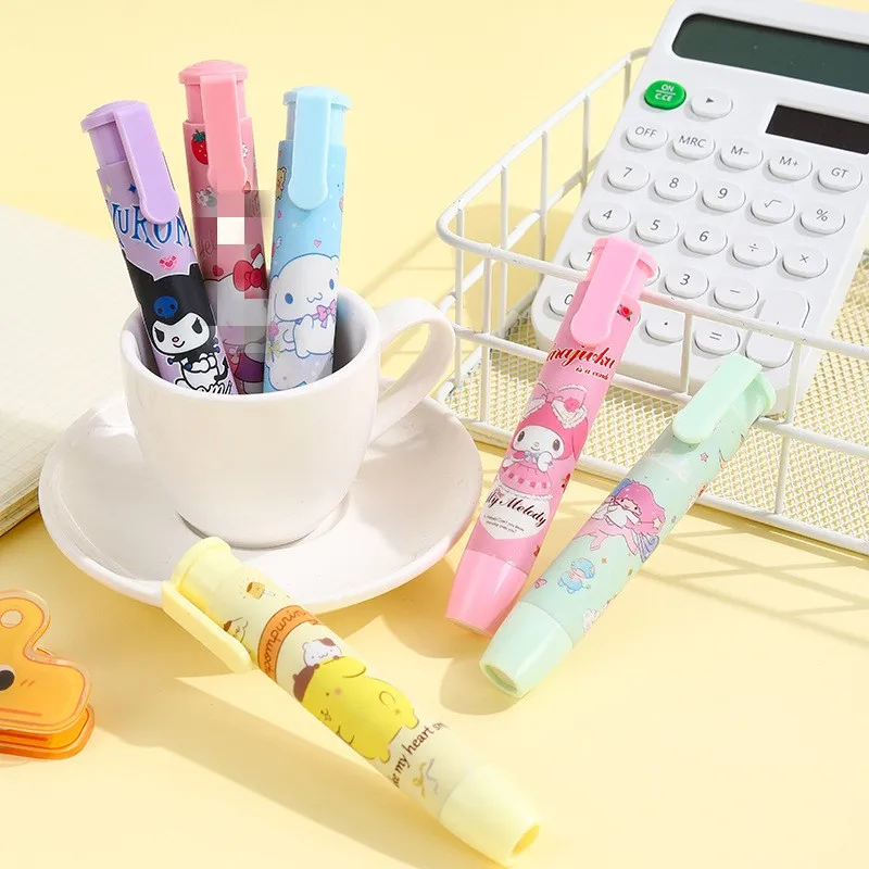 Оптовая Продажа Креативный мультяшный Sanrioes press eraser kuromi melody kawaii детские школьные принадлежности ластики