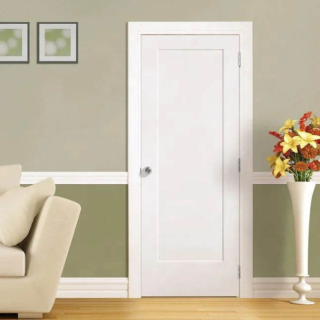 Core Doorsmodern prehung interior doors skin  pvc panel door white wood MDF door