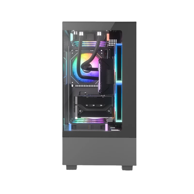 JNP Cpu Water Cooling Mid Towers Atx Cabinet Matx Pc Game Case Gamer Computer Gaming For Desktop