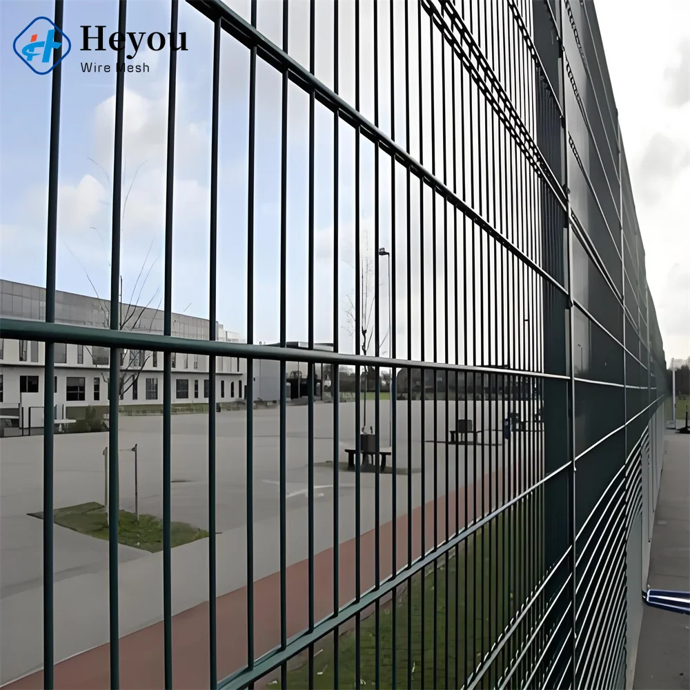 Steel Wire Mesh Fence Galvanized Gabion Wall Powder Coated Double Welded Wire Mesh Fence