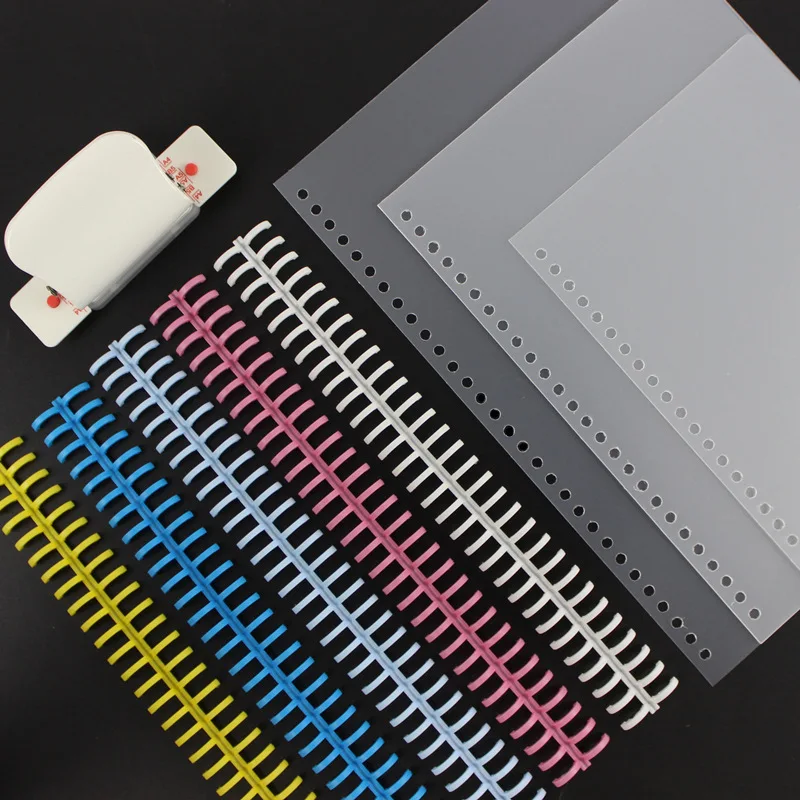 
high quality factory 30 hole loose-leaf ring round Plastic Comb Binder Clips 