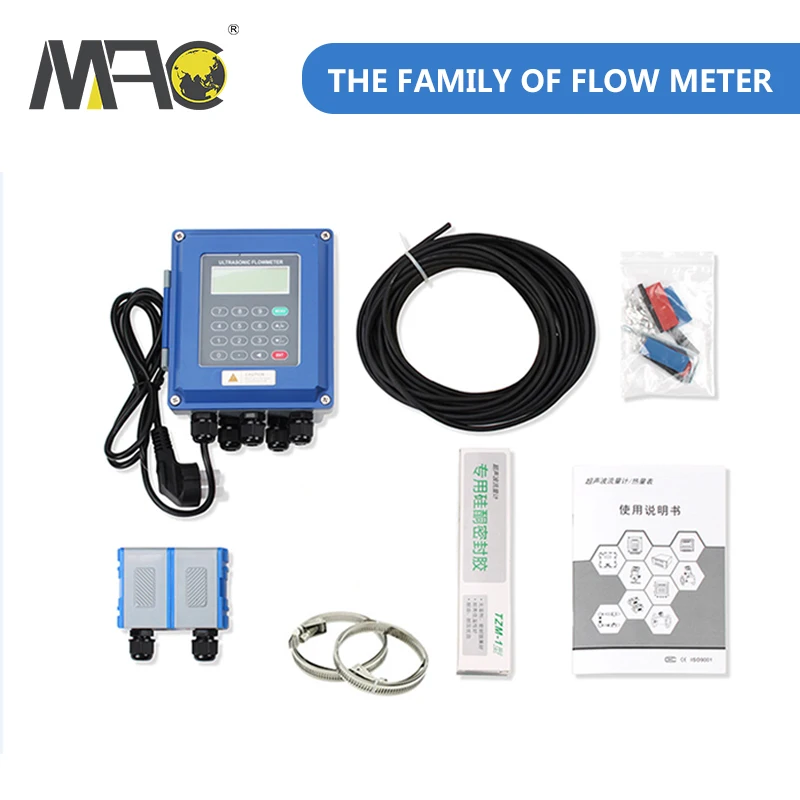 Wall Mounted Ultrasonic Flow Meter Measurement Sensor Flowmeter Sensor Price