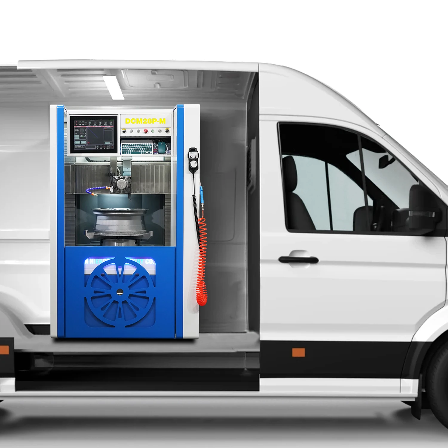 Small vertical wheel repair rim refurbishment cnc lathe for wheel  DCM28P-M