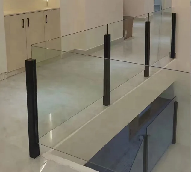 Aluminium Glass Railing steel baluster outdoor railing glass handrail balcony rails indoor balustrade railings for staircase