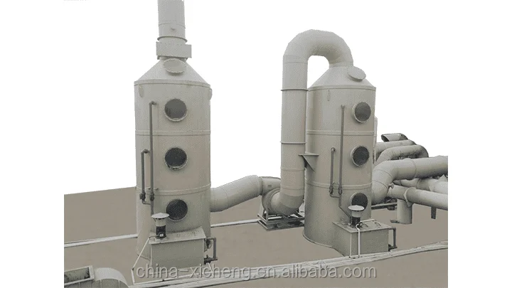 industrial exhaust gas disposal equipment spray wet scrubber
