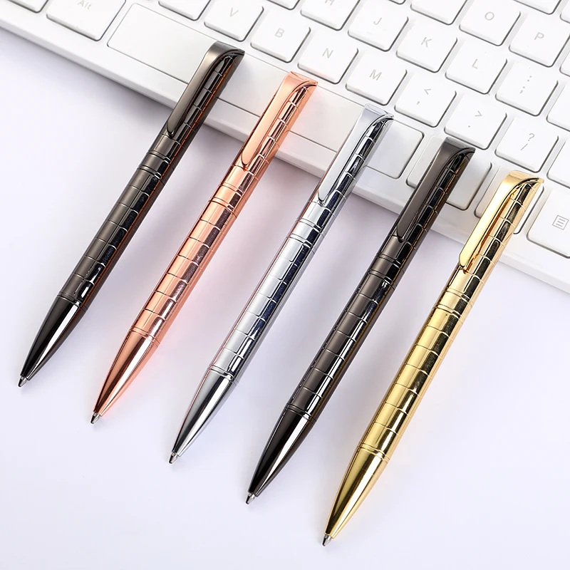 
Business office metal ballpoint pen aluminum pen high-ending luxury metal pen Customizable logo 