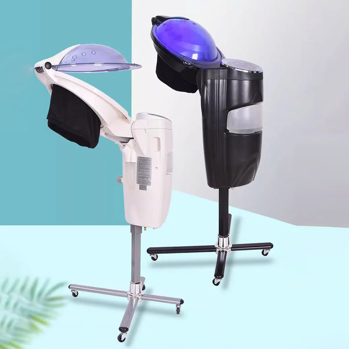 portable steam hair beauty hair salon equipment hairdressing s ozone hair steamer with LED Light