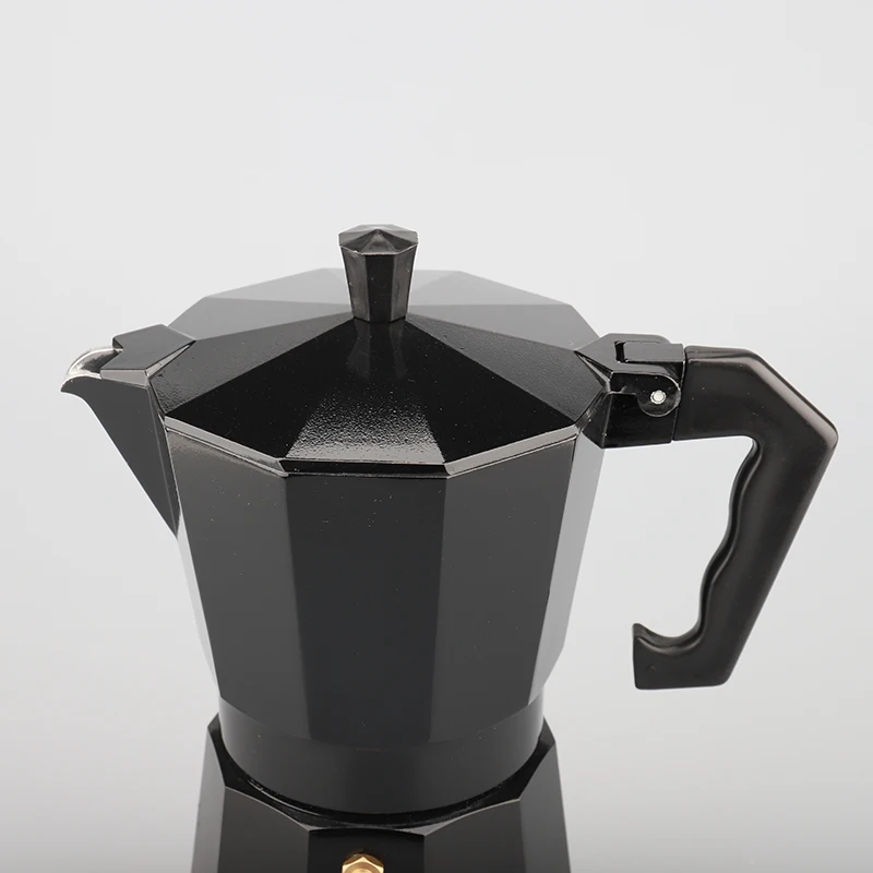 Custom Logo Heat-resistant Stainless Steel Vacuum Moka Coffee Pot